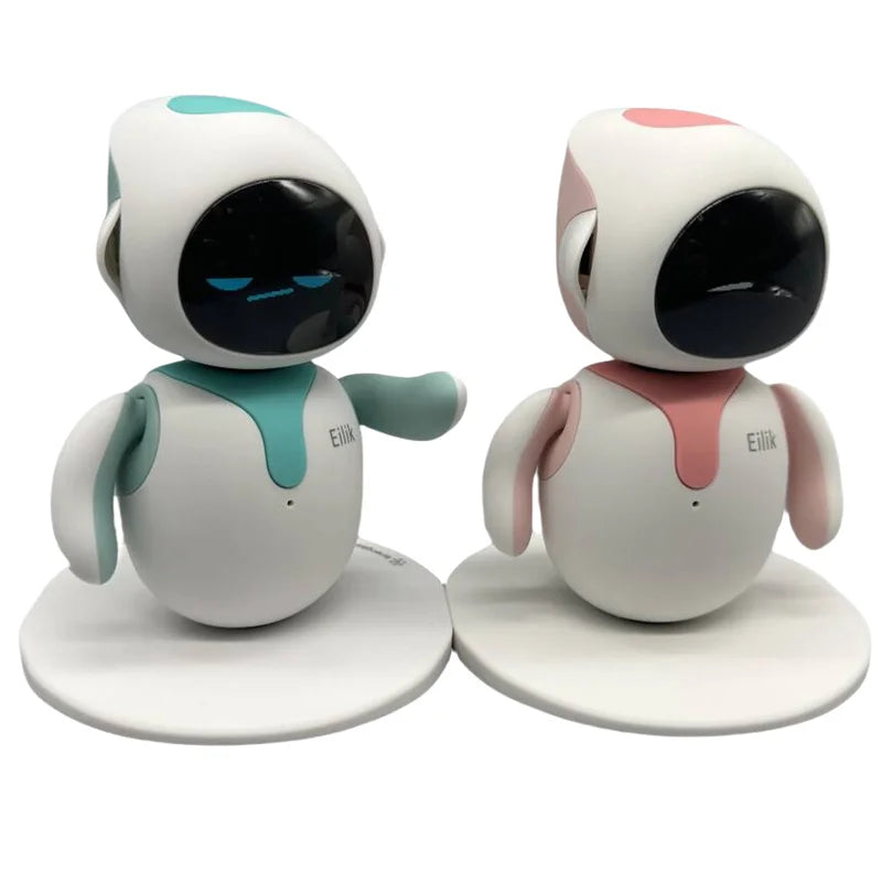 Eilik Smart Robot - AI Emotional Companion with Interactive Features, Voice Modes, and Cute Design | Perfect Gift in Blue & Pink